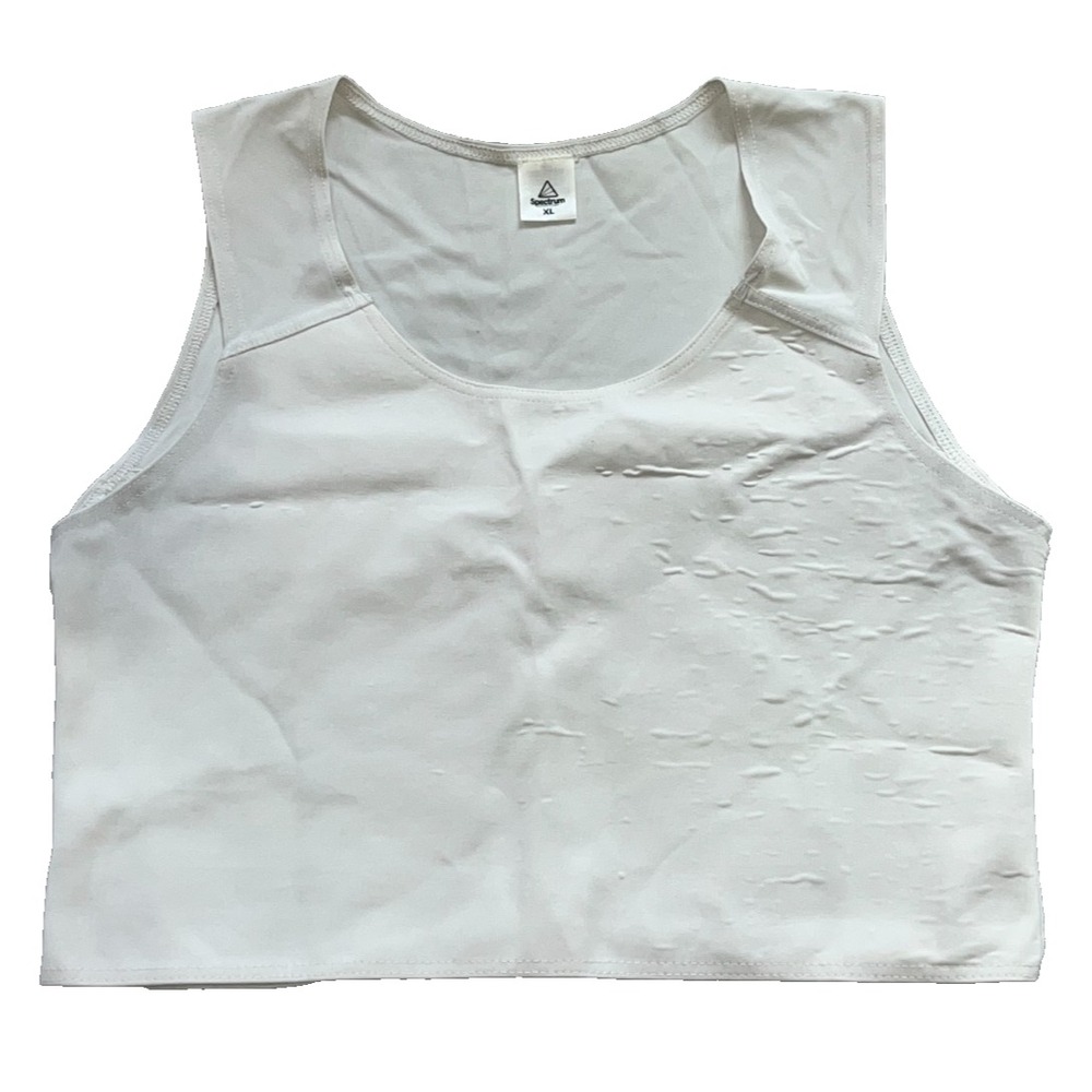Spectrum Outfitters Short Vest Binder XL White Chest Compression